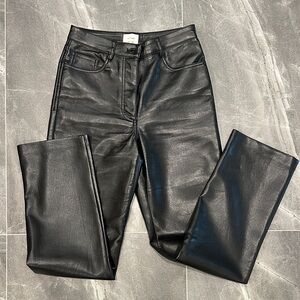 Aritizia Wilfred vegan leather pant size 2
